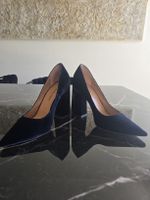 Highheel von Pura Lopez Dunkelblau Samt