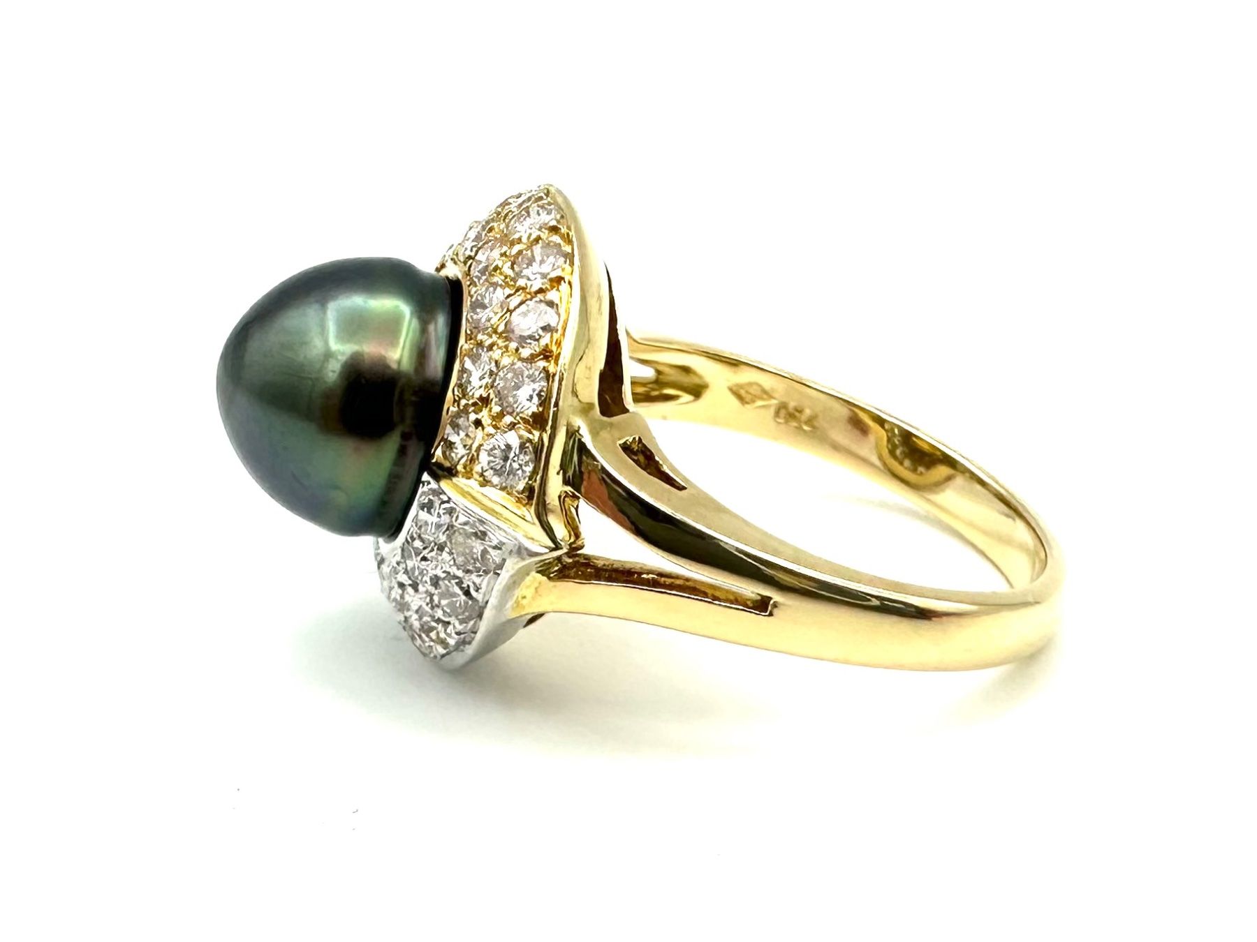 Anelli: Bague vintage 2 ors, perle et diamants – Usato da Renens VD venduto da Diademe.sarl 6