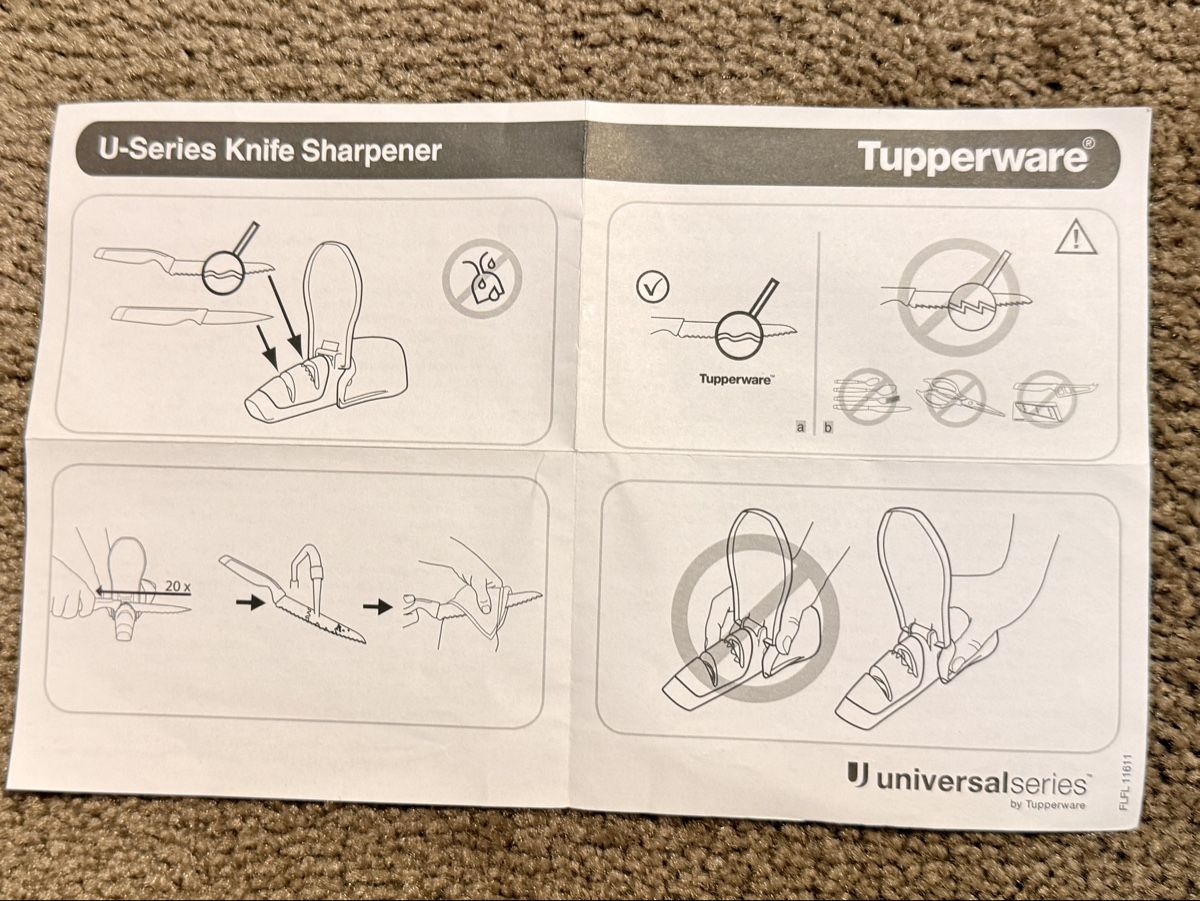 Tupperware Elettrodomestici da cucina: Tupperware U-Series Messerschärfer, neu! – Nuovo e nell'imballaggio originale da Worben venduto da Teddy112 1