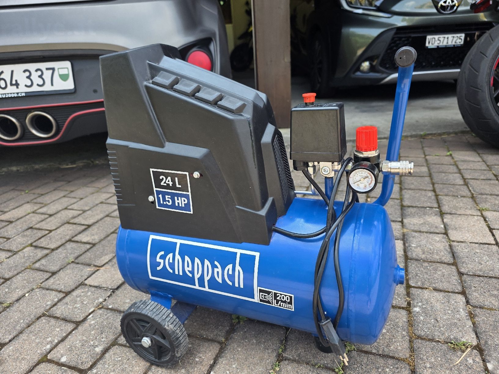 Scheppach Compressori: Compresseur Scheppach DK30ox 24L 1.5CV 200L/min  – Usato da Carrouge VD venduto da Bogdan95 3
