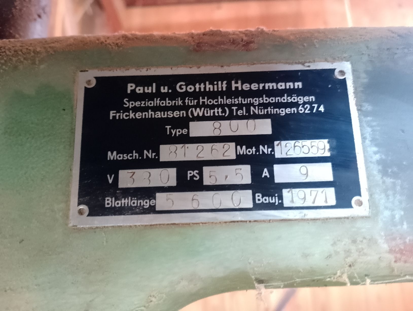 Seghe: HEMA Bandsäge, Type 800,  – Usato da Belpberg venduto da edi-staub 2