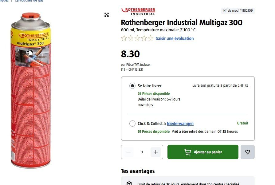 Löten & Schweissen: Petit Chalumeau  -  TRES PRATIQUE ! – Gebraucht aus Fribourg von danitaner 9