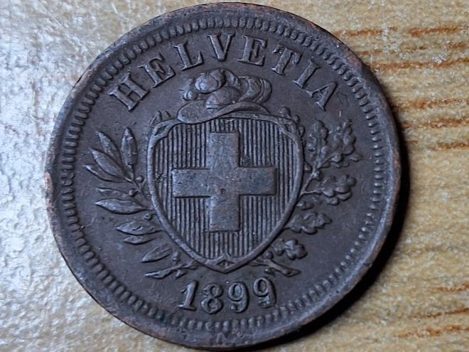 Tutti le monete: 1 Rappen 1899 - sehr schön! – Usato da Münchenstein venduto da purbach1 4