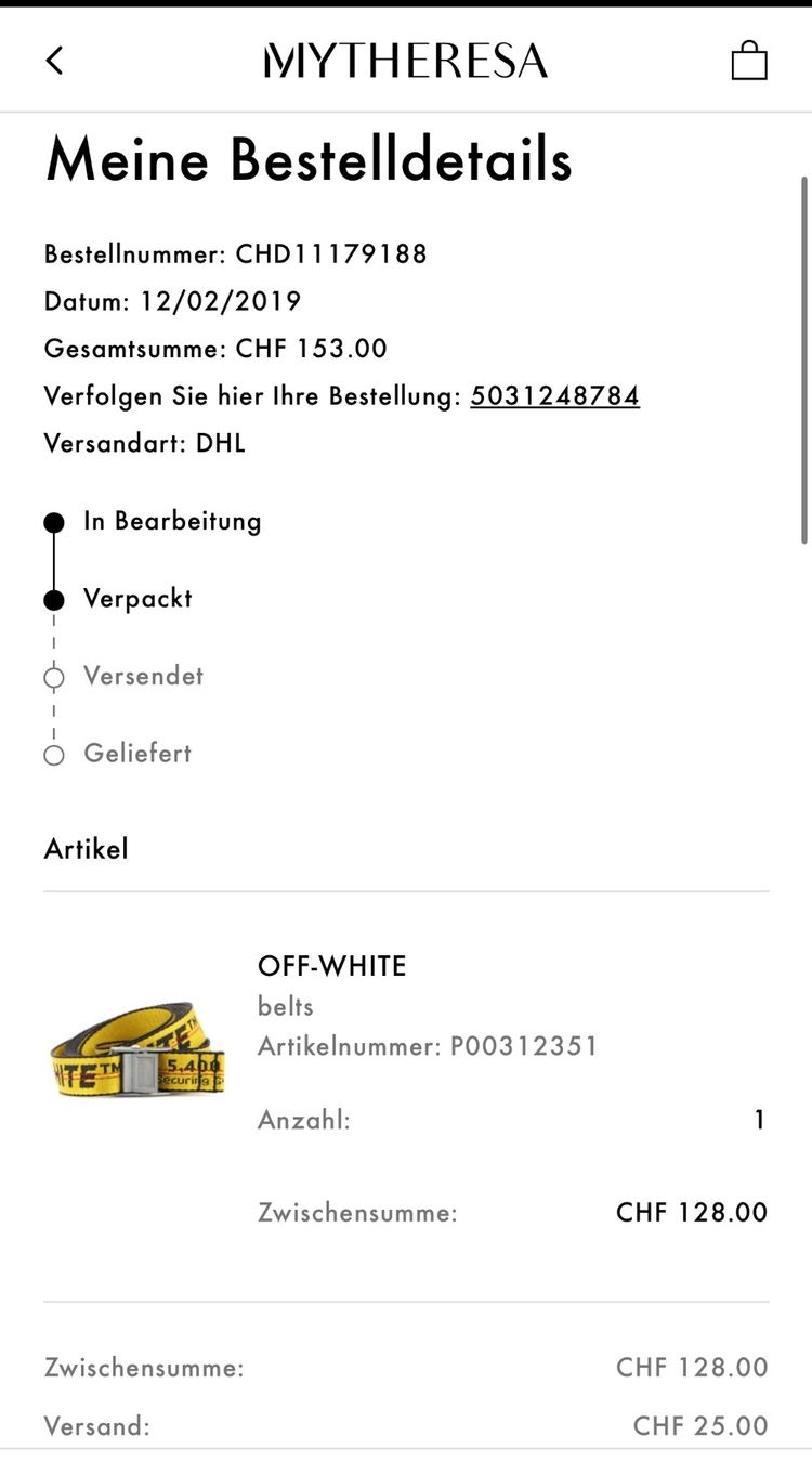 Gürtel: Off White Gürtel – Gebraucht aus Wattwil von ber_8kbs 2