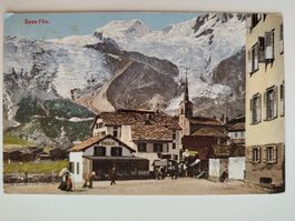 Chocolat, Gletscher Saas-Fee Hotel Pension belebt dar. 1920?