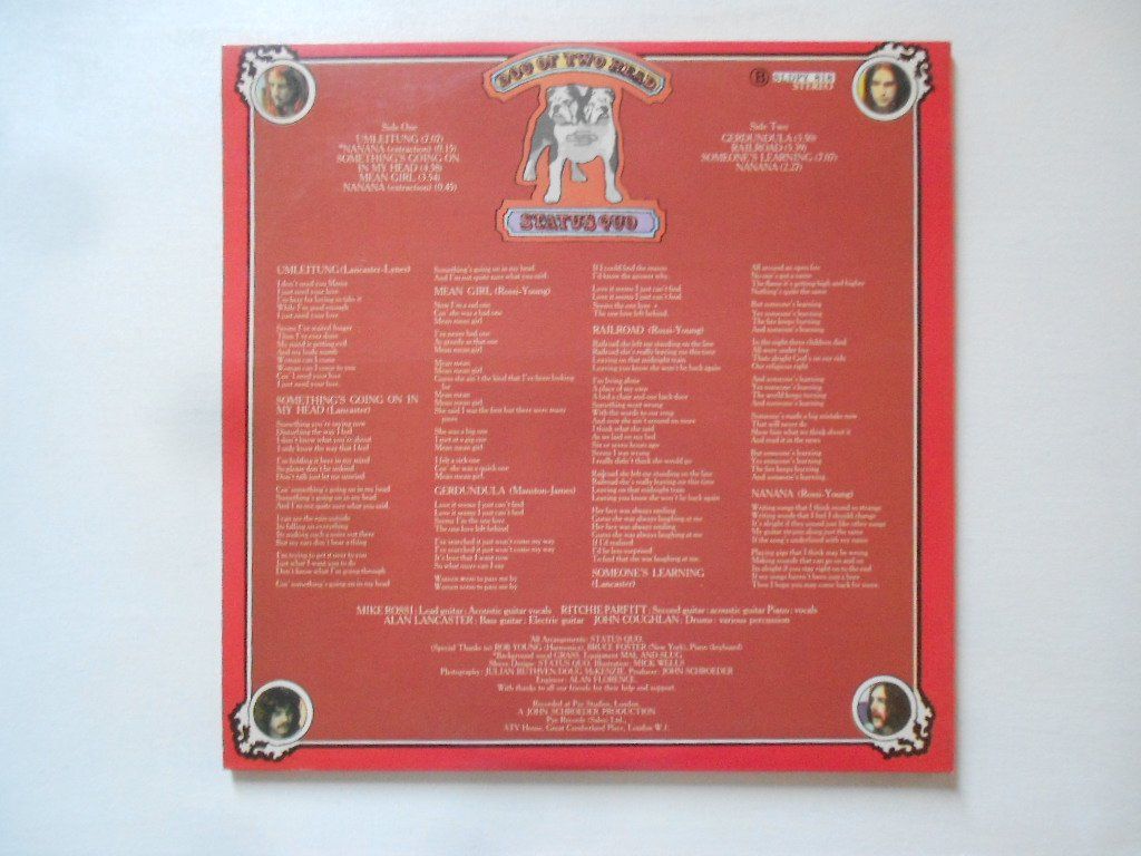 Vinyles: STATUS QUO  -  DOG OF TWO HEARD – D'occasion à Bex par Giorgiob 1