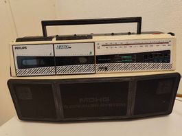 Philips MDHQ 5 Speaker  Ghetto Blaster vintage