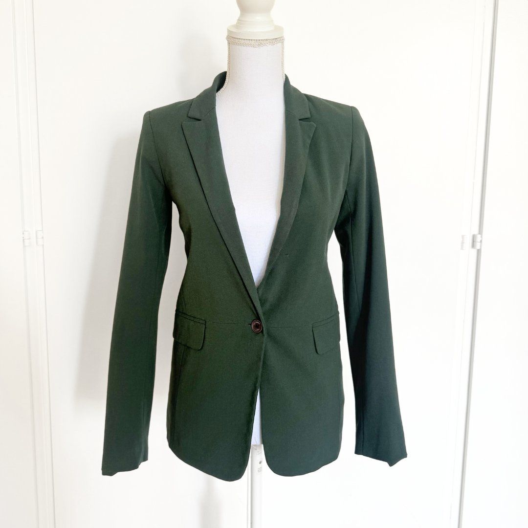 Pull&Bear Giacche: PULL&BEAR Veste Blazer Verte - Taille S – Usato da Vevey venduto da secondlifevevey