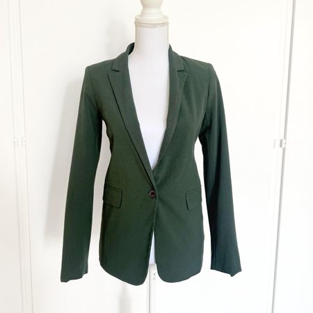 PULL&BEAR Veste Blazer Verte - Taille S