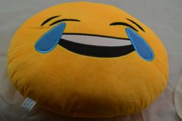 Lachender und Weinender Smiley Kissen