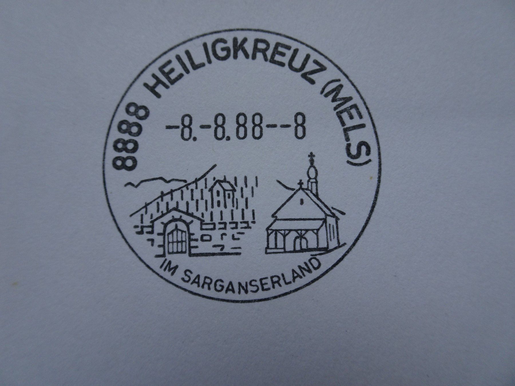 Alle Briefmarken: 8.8.88 Heiligkreuz 8888 – Neu (gemäss Beschreibung) aus Aadorf von Chnorli-Furz 1