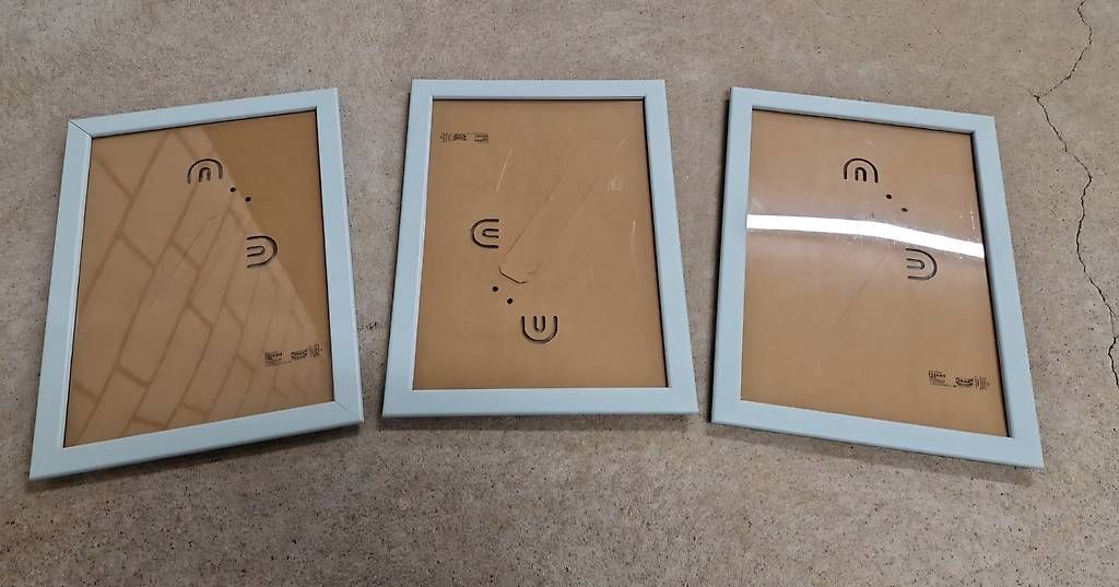 Bilderrahmen: 3x Bilderrahmen mintgrün - 33 x 24cm – Gebraucht aus Staffelbach von MrMH