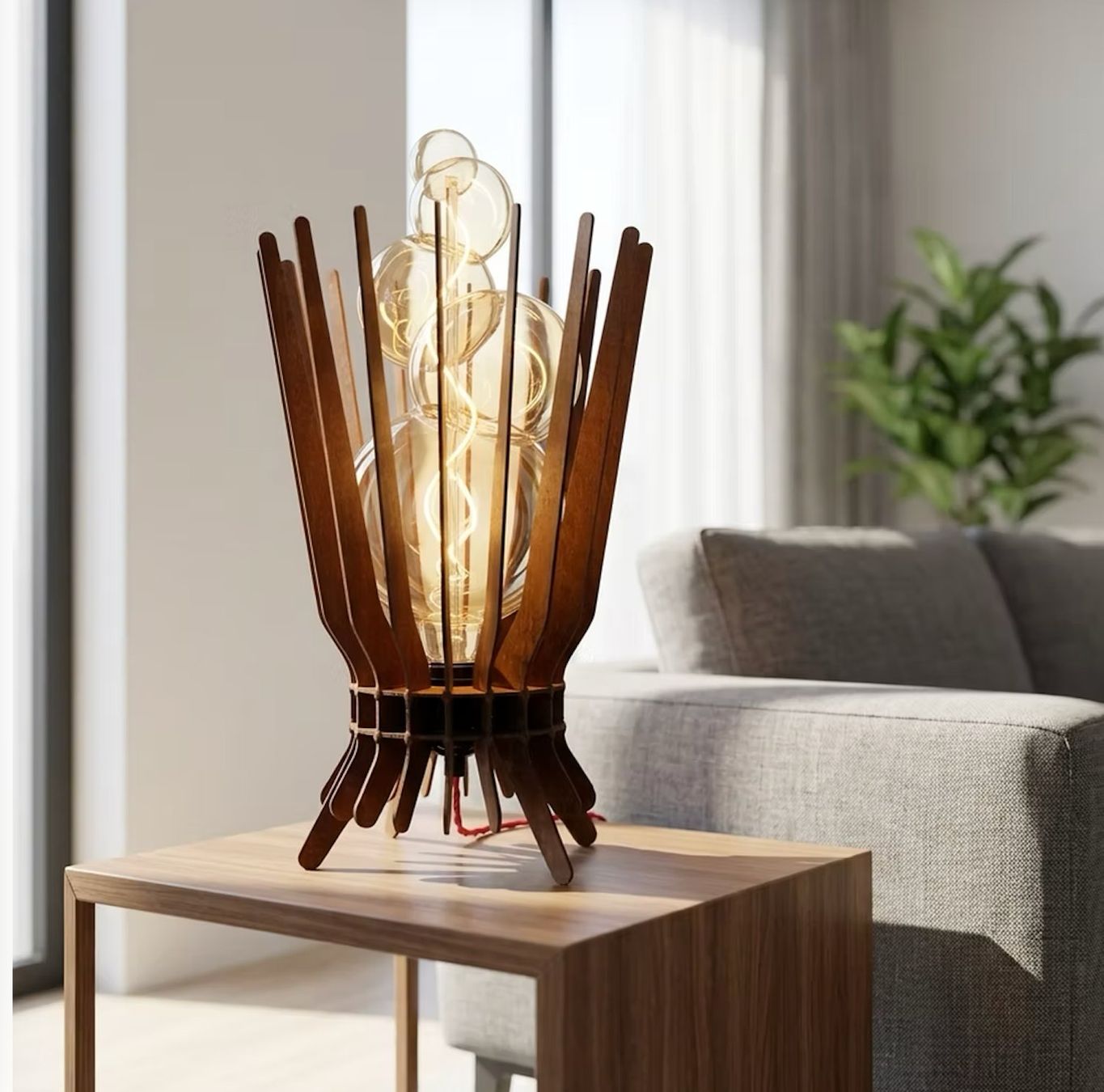 Lampade: Tischleuchte LUMINO - Edelrost – Nuovo e nell'imballaggio originale da Lüsslingen venduto da kyriles 1