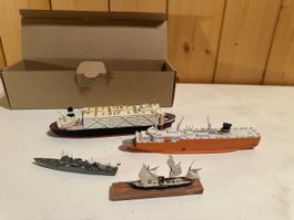 4 stk model Schiffen