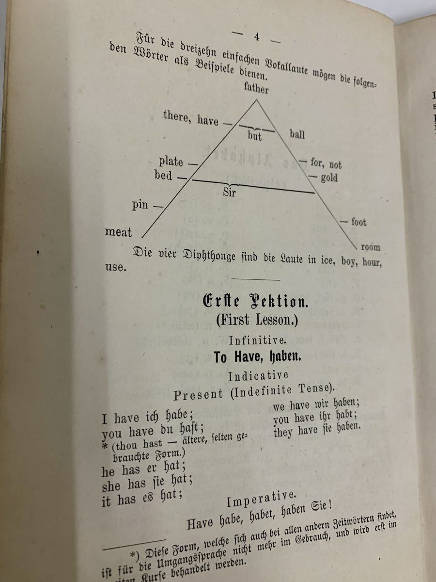 Libri: Antikes Schulbuch "English Grammar and Reader" 1895 – Usato da Erlenbach ZH venduto da Ritschly 1