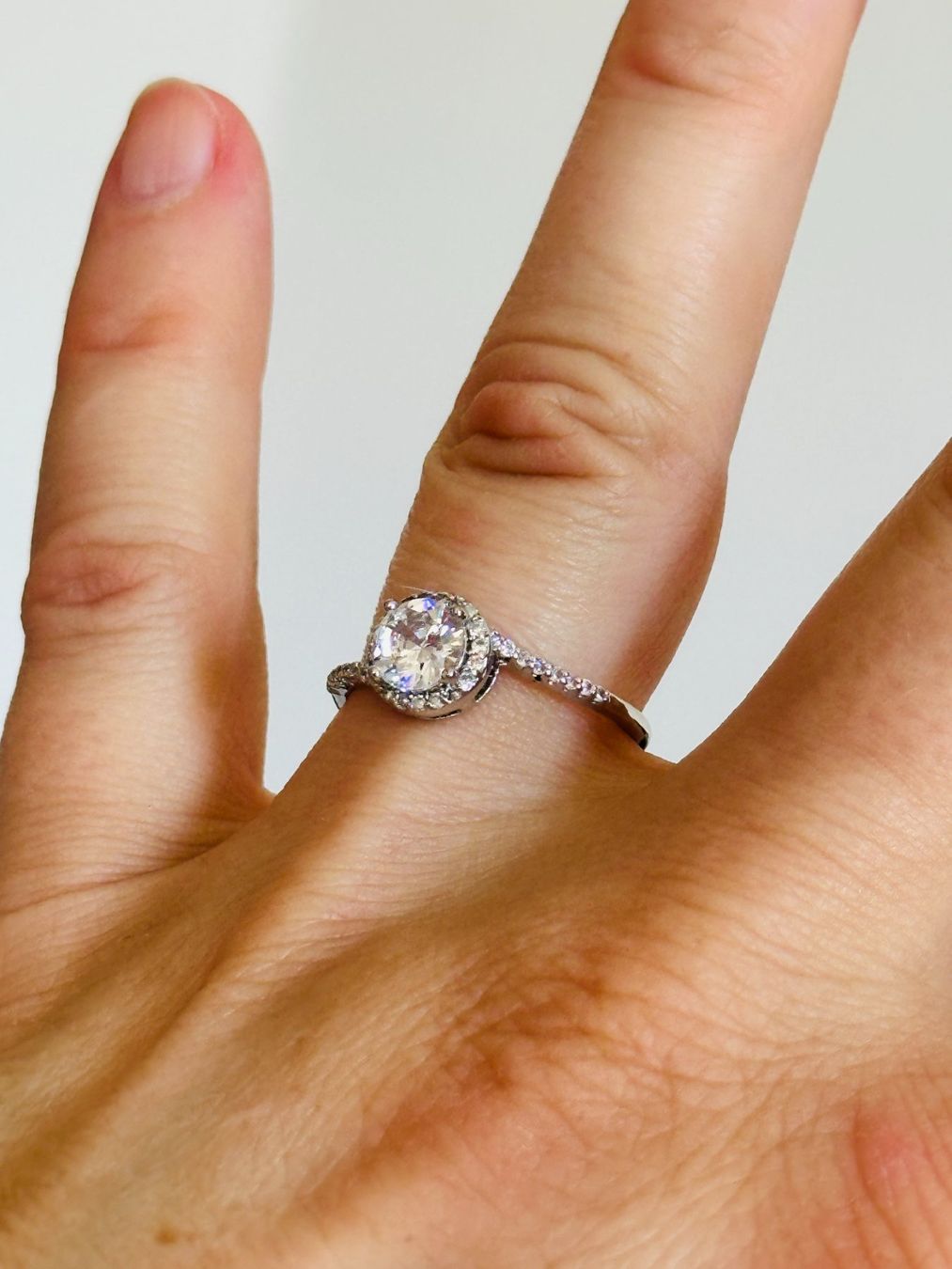 Anelli: Bague élégante avec zircone cubique - Taille 56 – Nuovo e nell'imballaggio originale da Genève venduto da AGBERG 5
