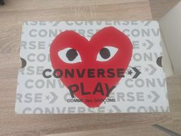 Converse Comme des Garçons Play Black Red Heart 42.5