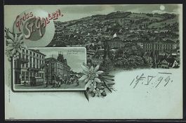 Mondschein-Lithographie St. Gallen, Walh