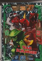 TCG NINJAGO TRADING CARD SERIE 1 # 096 TEAM SCHLANGEN FOIL