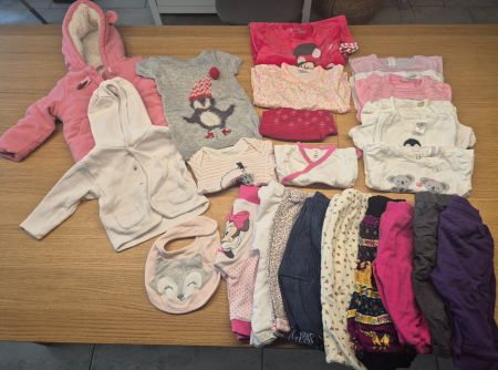 Kleider Paket Mädchen 5, 24 Teile, Winter, Grösse 68