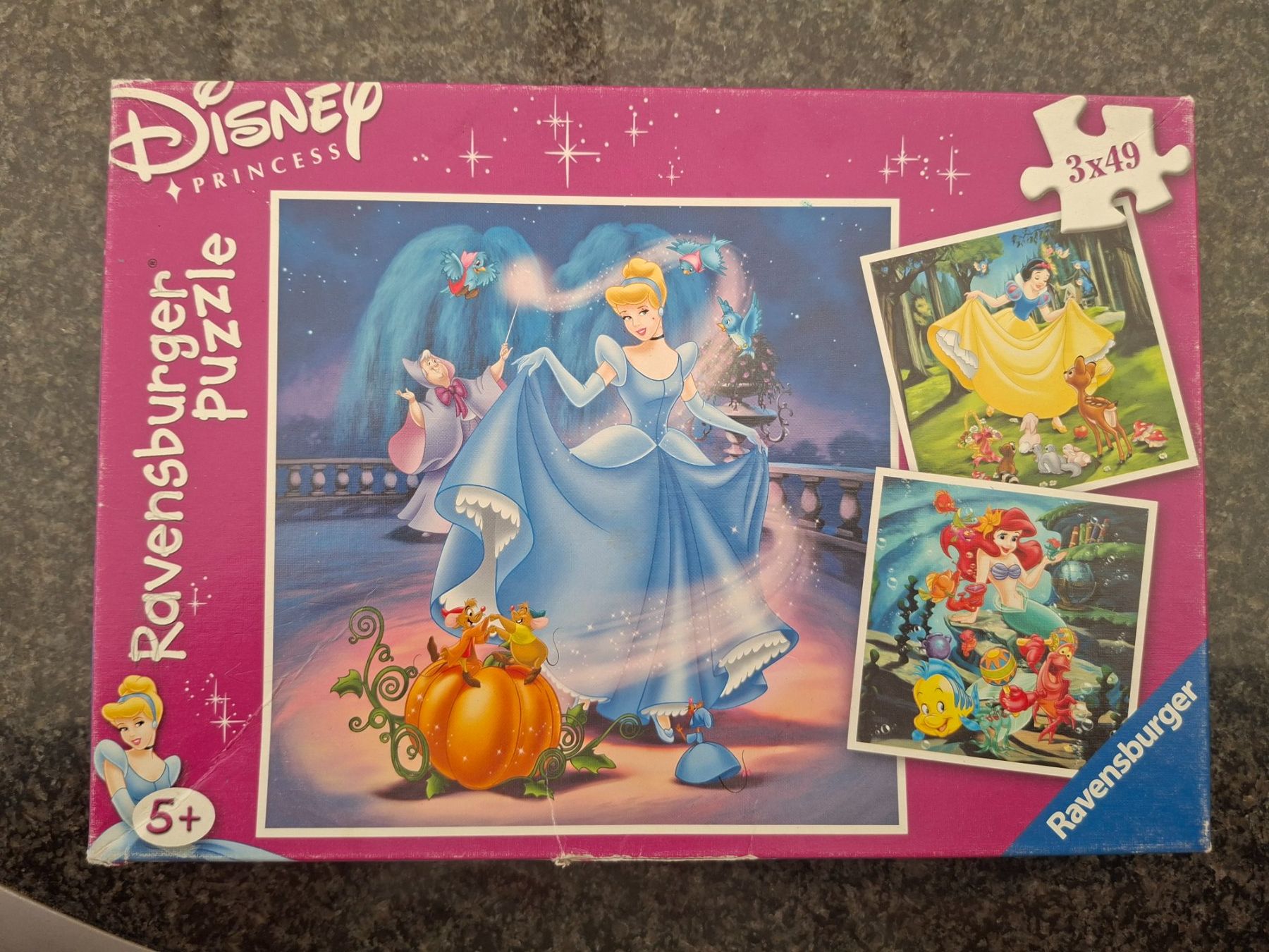 Ravensburger Puzzle: Ravensburger; Puzzle "Disney Princess" 3x 49-teilig – Usato da Boniswil venduto da Totomat-Lady2 3
