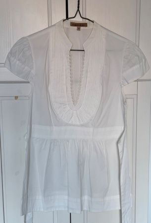 Manoukian White Top, Size 38, Summer Essential!