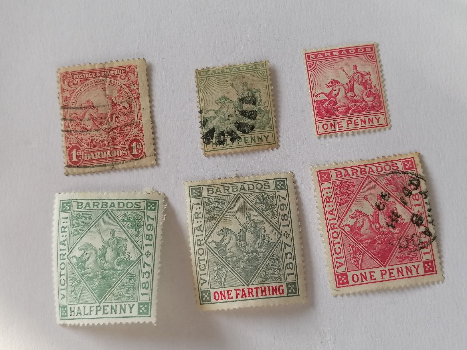 Tutti i francobolli: 6mal Barbados 1897 – Usato da Happerswil venduto da tschergi