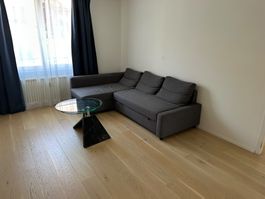 Ecksofa mit Bettfunktion grau gebraucht in gutem Zustand