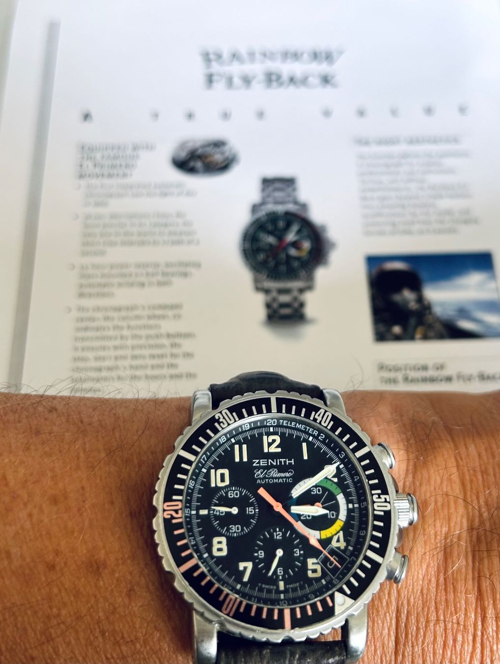 Zenith Montres: Zenith El-primero Rainbow-flyback chronograph – D'occasion à Colombier VD par Xzbit 1
