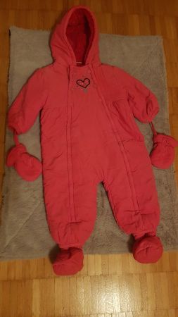 Schneeanzug Gr 86 Winteranzug dpam 18Mte Cord pink rosa Baby