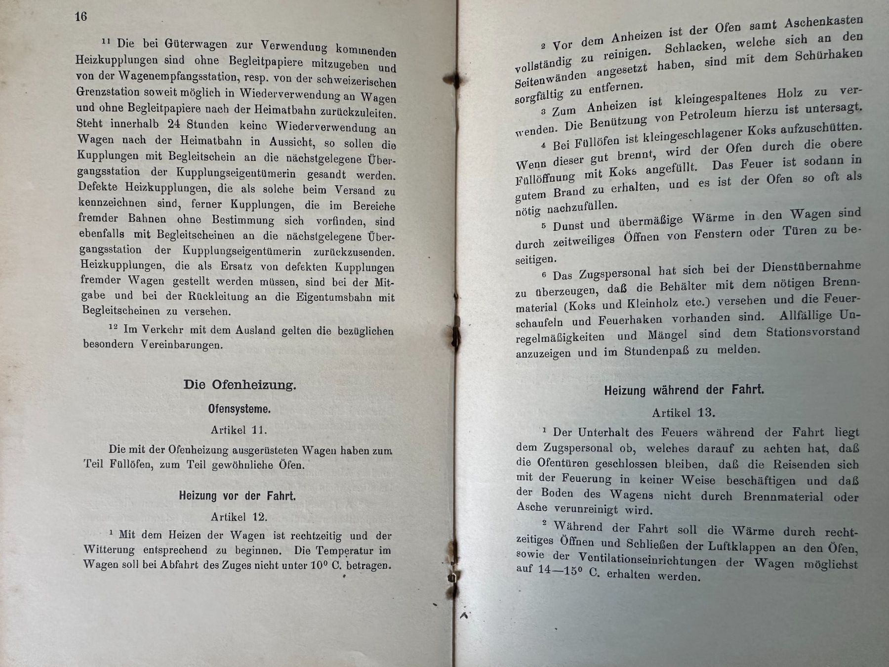 Documents: SBB, Uraltes SBB-Reglement (1904) – D'occasion à Zürich par Linthi1 7