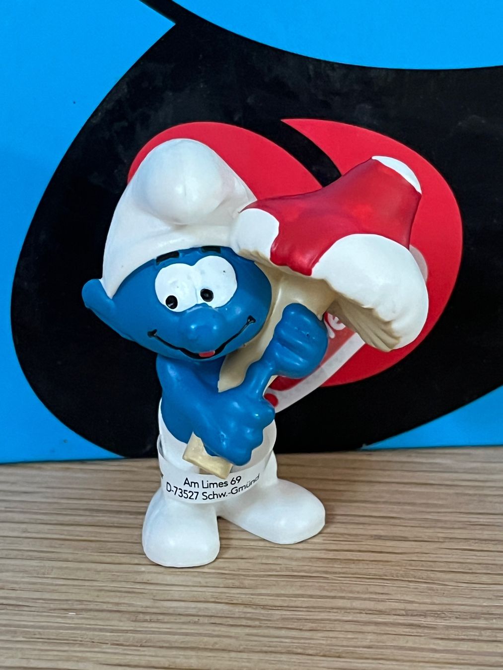 Schleich Statuette: Schlumpf mit Pilz – Nuovo (secondo la descrizione) da Lyss venduto da Duckszone