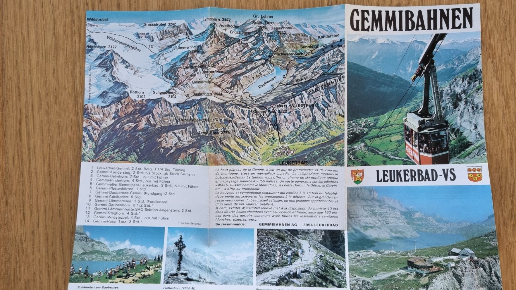 Documenti: Gemmibahnen Leukerbad-VS Prospekt – Usato da Bözberg venduto da heinz-d 1