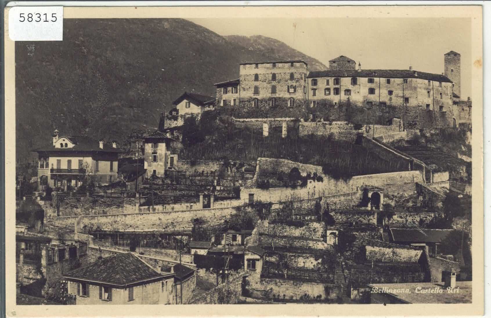 Cartoline postali: Bellinzona - Castello Uri – Usato da Ettingen venduto da Kartenplanet