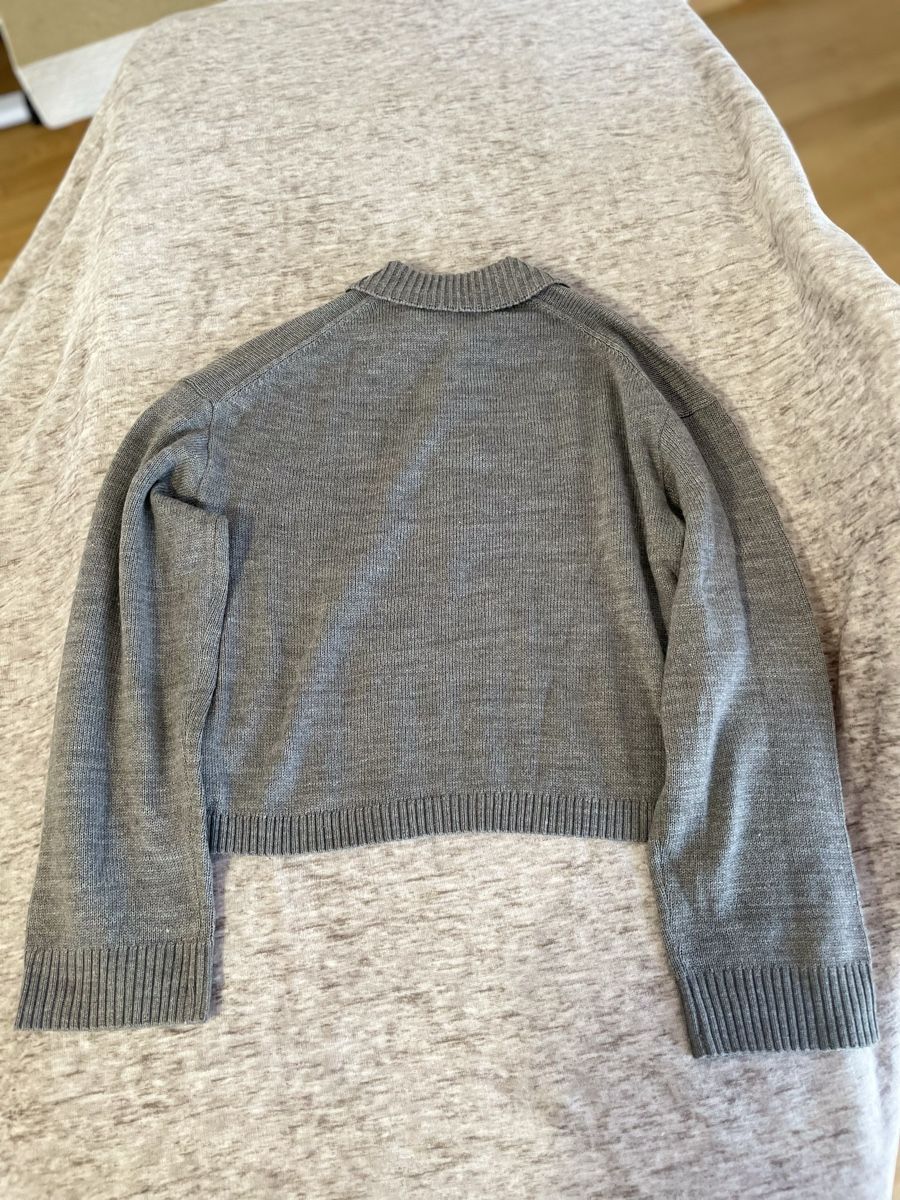 H&M Maglioni & Felpe: Grauer Polo-Strickpullover – Nuovo (secondo la descrizione) da Rheineck venduto da cha_p9qy 1