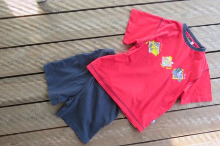 Pyjama-T'Shirt Bob de Baumaa  Kurzarm Grösse 116
