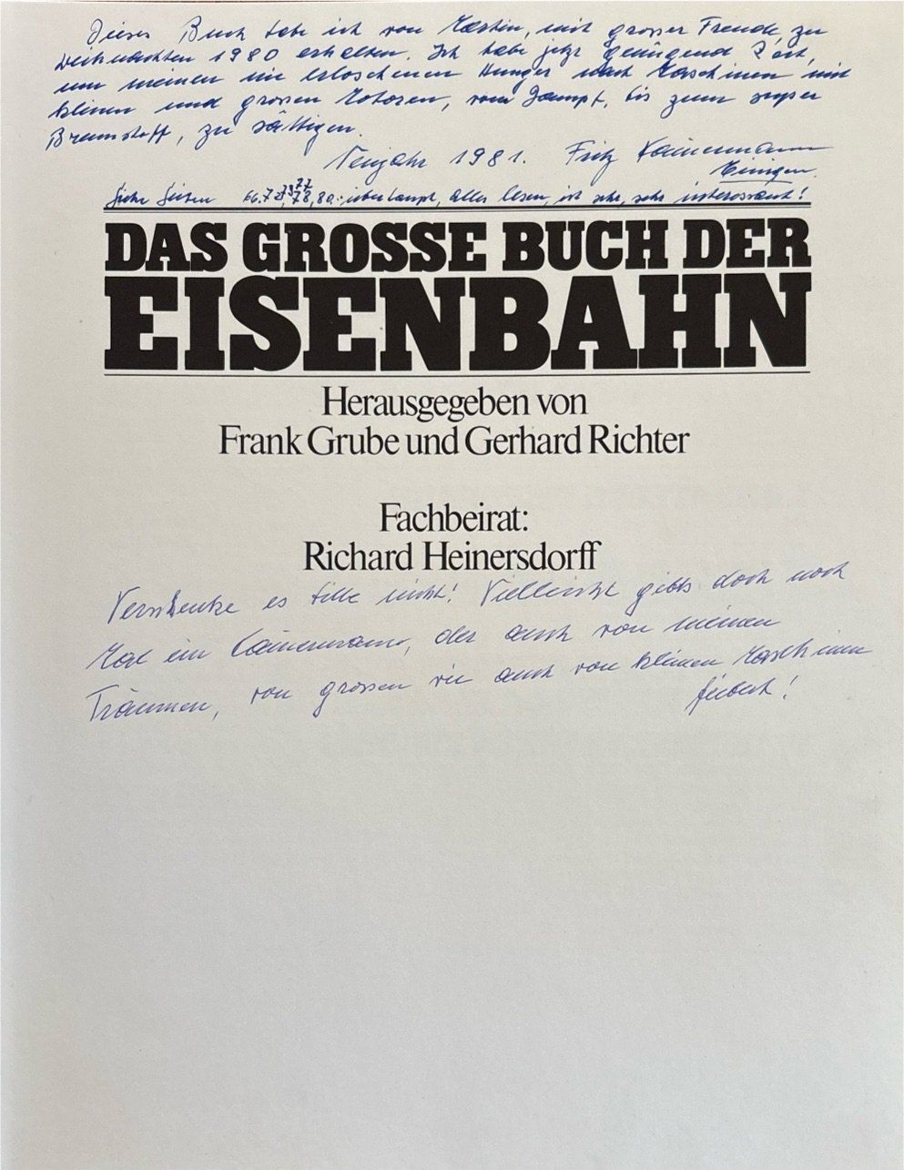 Libri: Grube Frank, Das grosse Buch der Eisenbahn – Usato da Sarnen venduto da Livres 3