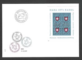 CH FDC Viereblock 1971