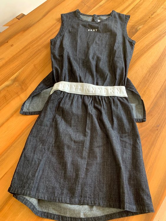 DKNY extravagantes Jeanskleid offener Rücken Gr. M (Neu (gemäss ...