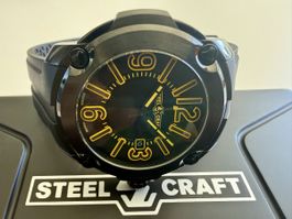 STEELCRAFT Black&Yellow, 48mm, Steel&Black PVD, SRP: CHF 528