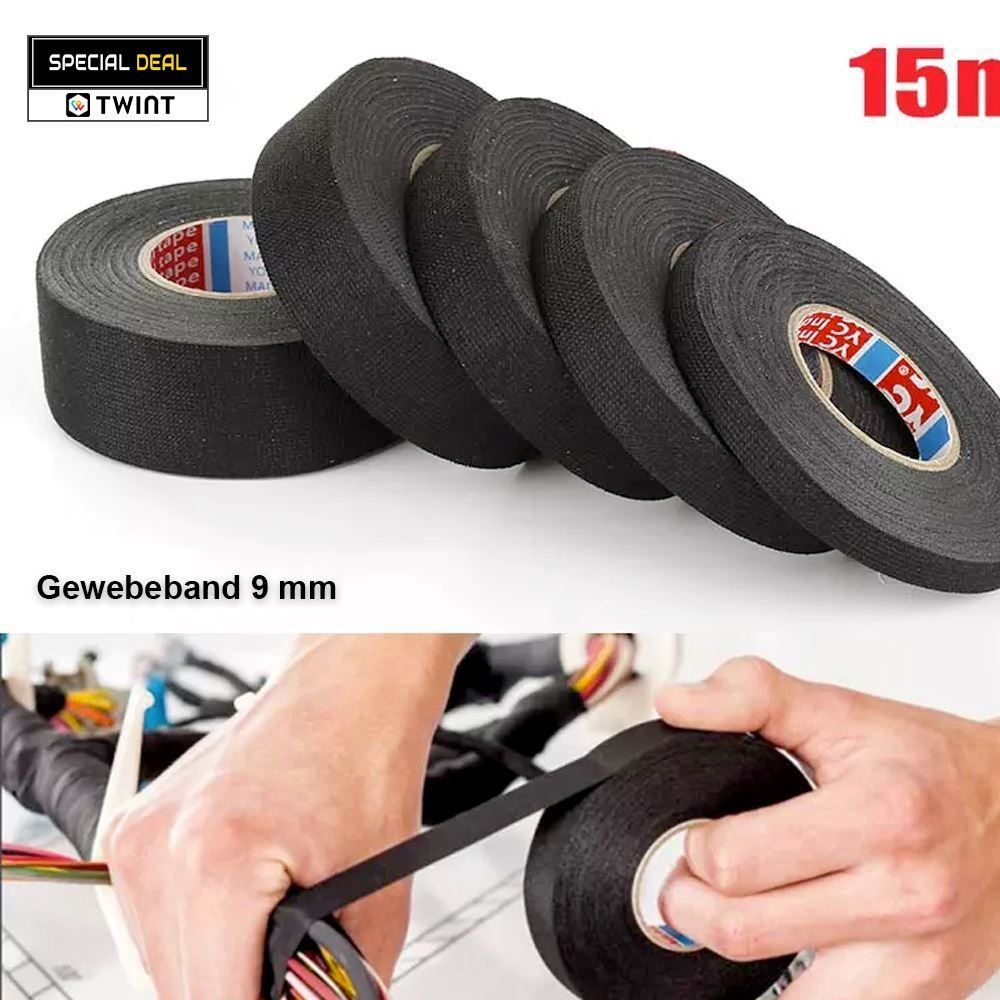 Sonstiger Bürobedarf: Gewebeband Isolierband Klebeband 9 mm – Neu (gemäss Beschreibung) aus Chiasso von online.shop