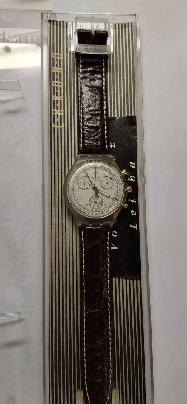 Swatch Orologi: Neuer Swatch Chronograph "croccante" läuft  – Nuovo (secondo la descrizione) da Biel/Bienne venduto da Vintage-timearts 1