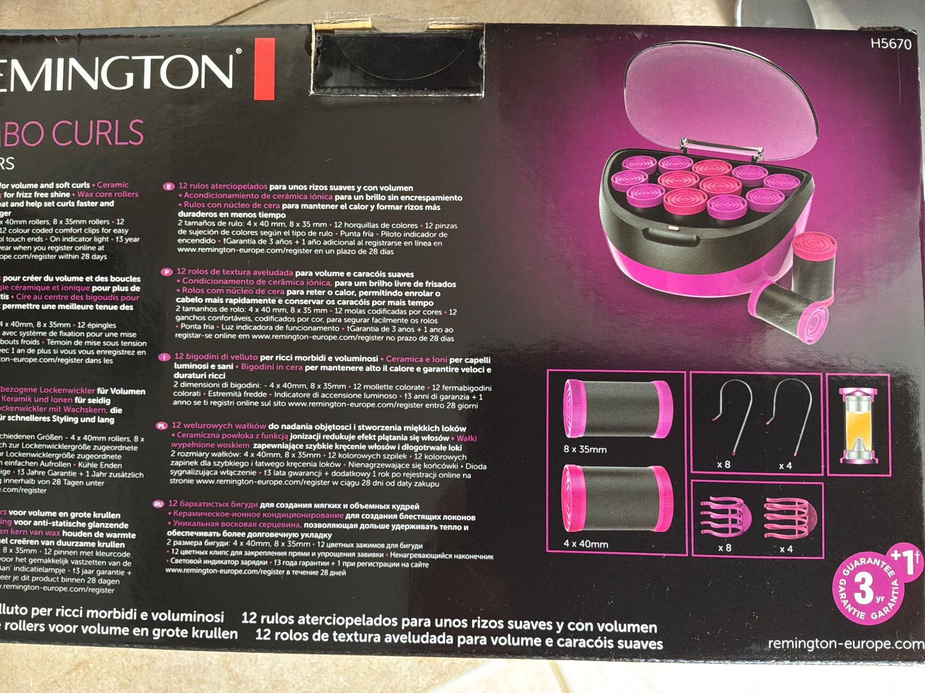 Remington Piastre & Arricciacapelli: REMINGTON Jumbo curls roller – Nuovo (secondo la descrizione) da Glattfelden venduto da Danshari 4