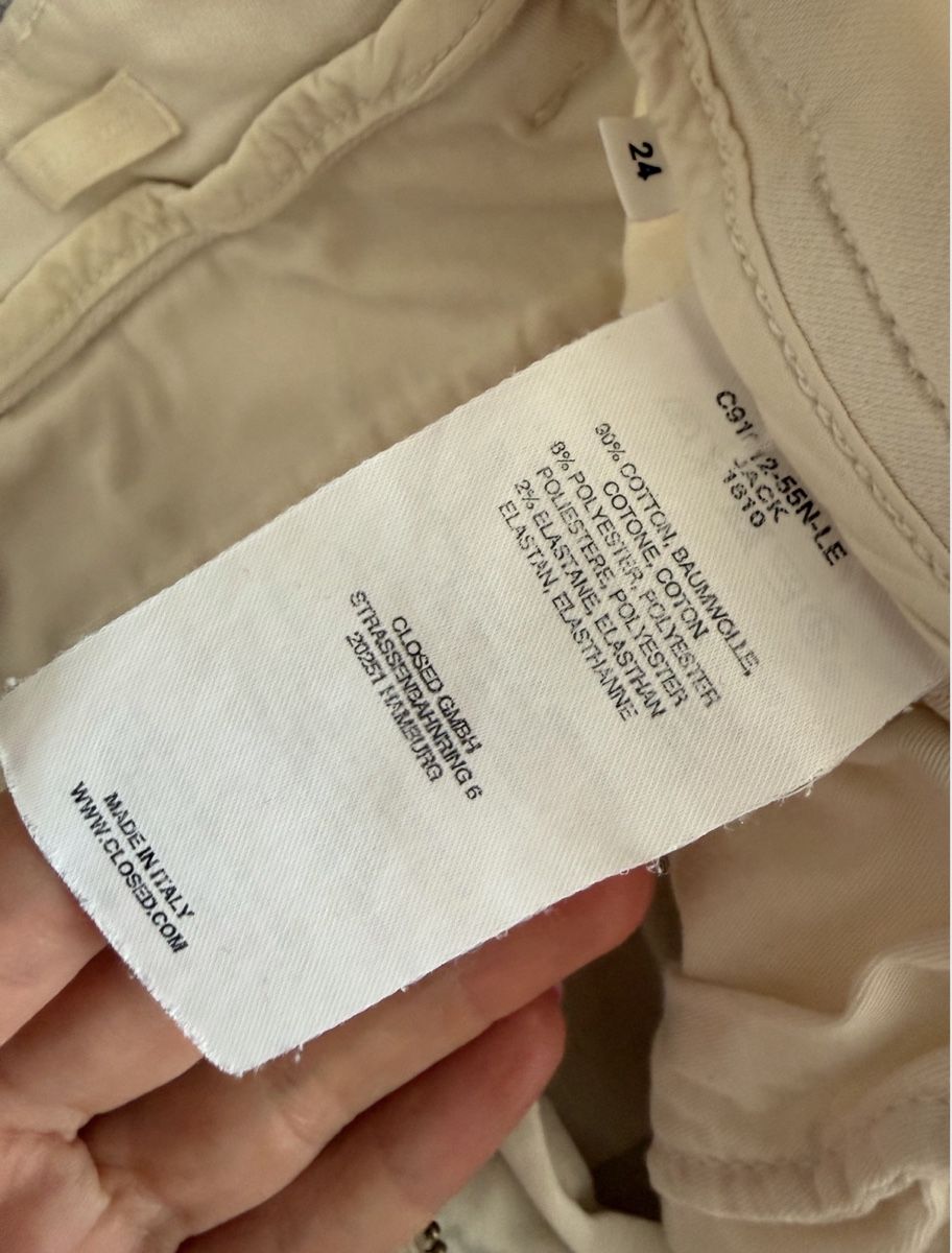 Closed Hosen: Pantaloni CLOSED donna beige – Gebraucht aus Viganello von mit_hd8q 3