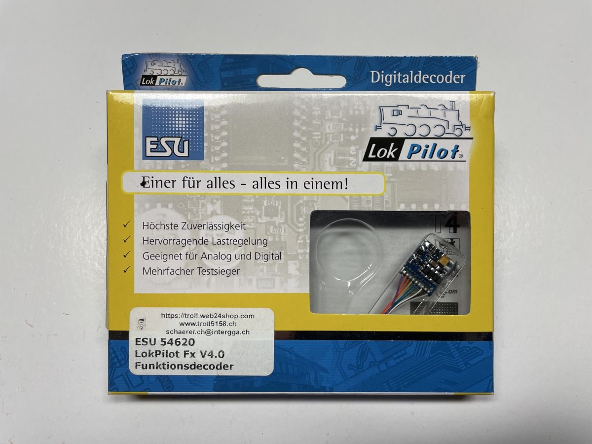 Esu Modellini di ferrovie: ESU 54620 LokPilot Fx V4.0 – Nuovo e nell'imballaggio originale da Gossau SG venduto da Krokodil344