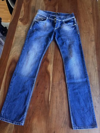 Jeans Tazzio blau Baumwolle Grösse W30 L34 Neu XIV