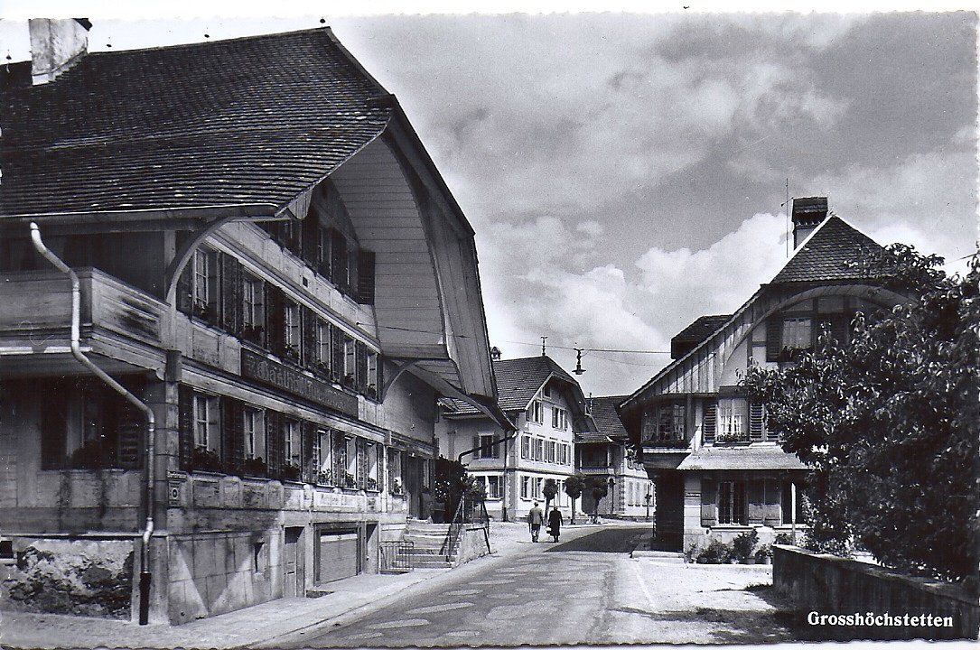Cartoline postali: GROSSHÖCHSTETTEN, la grande rue – Nuovo (secondo la descrizione) da Les Verrières venduto da Scampi0