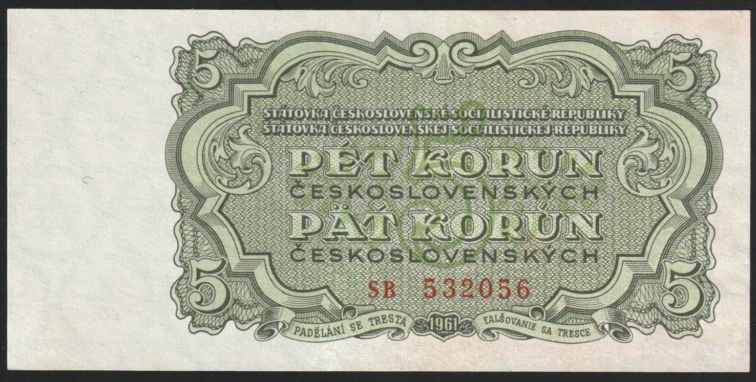 Billets de banque: Tschechoslowakei 3 Korun 1961 – D'occasion à Brugg AG par banknoten_muesli