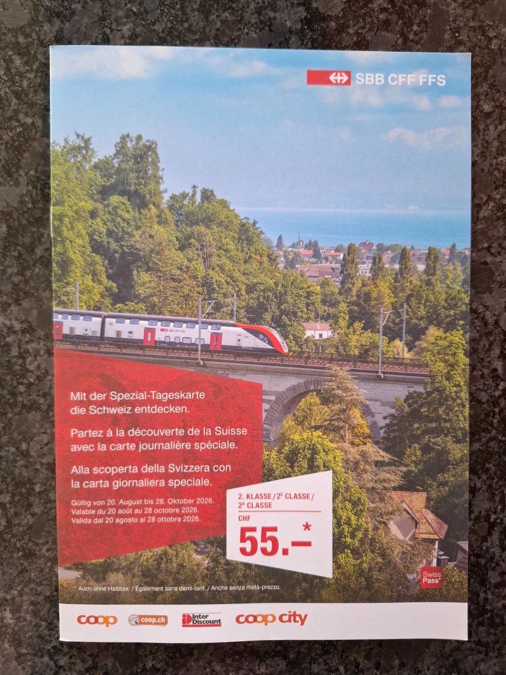 Biglietti: SBB Tageskarte 2. Klasse – Nuovo e nell'imballaggio originale da Seewen SZ venduto da tjs1 1