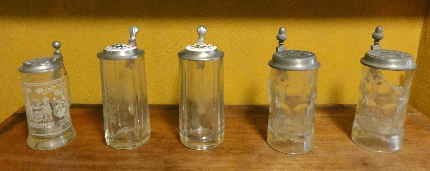 Bicchieri: Biergläser mit und ohne Deckel, vor 1990 – Usato da Wohlen AG venduto da Flusslauf 4